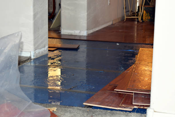 Professional Sewage Cleanup technician working in Macomb, OK